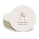 Champagne Crystal Toast Round Coasters Image 2 of 3